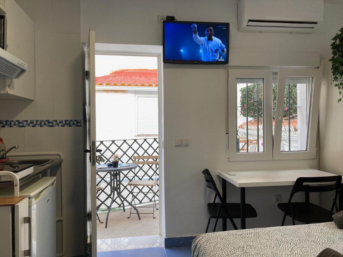 Malaguena Salerosa "Apartamento - Estudio Con Terraza" En Casa Tipica De 1 A 4 Dormitorios Málaga Dış mekan fotoğraf